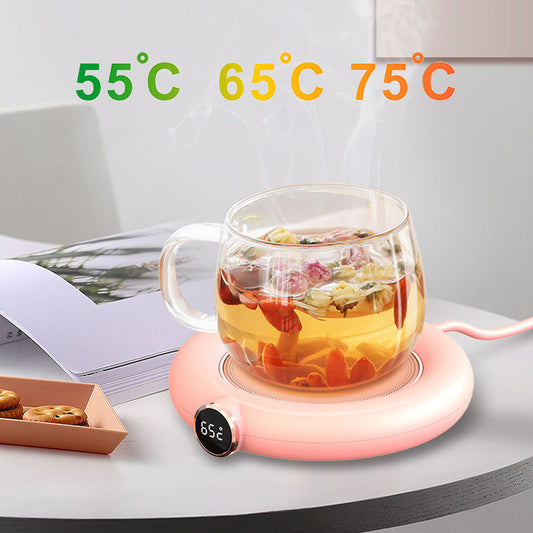 Coussin chauffant pour tasse, Charge USB, 3 températures réglables, plaque chauffante, LED, chauffage électrique, Gadgets d'hiver