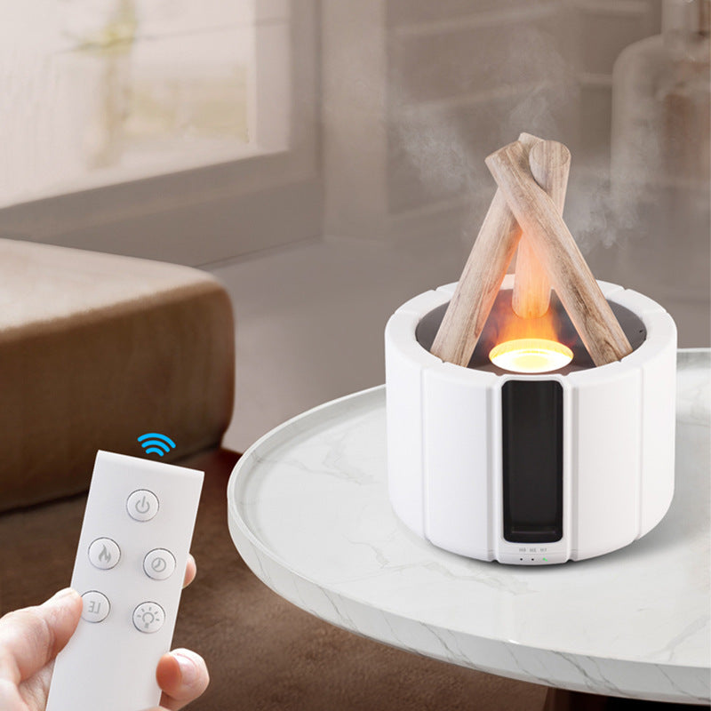 Machine d'aromathérapie à flamme simulée, humidificateur de bureau pour la maison et le bureau