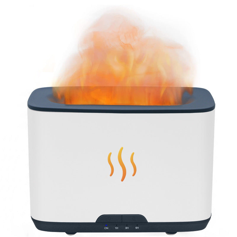 Machine d'aromathérapie à flamme simulée, humidificateur de bureau pour la maison et le bureau