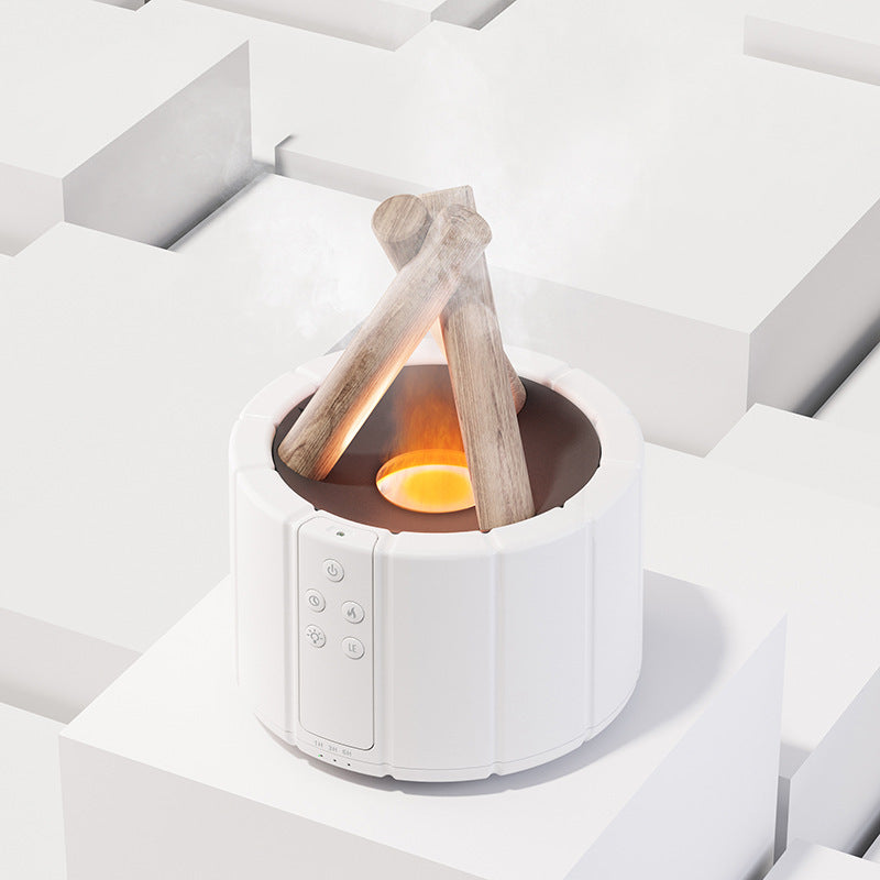 Machine d'aromathérapie à flamme simulée, humidificateur de bureau pour la maison et le bureau