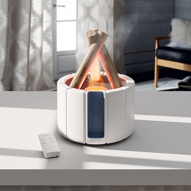 Machine d'aromathérapie à flamme simulée, humidificateur de bureau pour la maison et le bureau