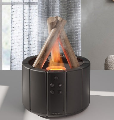 Machine d'aromathérapie à flamme simulée, humidificateur de bureau pour la maison et le bureau